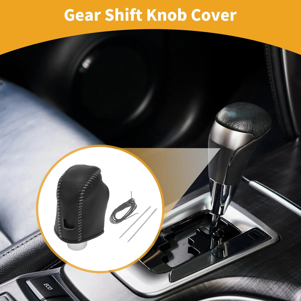1 Pc Gear Shift Knob Cover for Nissan Altima (2019–2024) Pebbled Black Grey