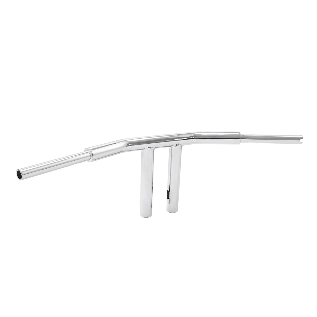 Chrome 10" Rise T-Bar Handlebar for Harley Softail Deluxe Fat Bob (2018–2024)