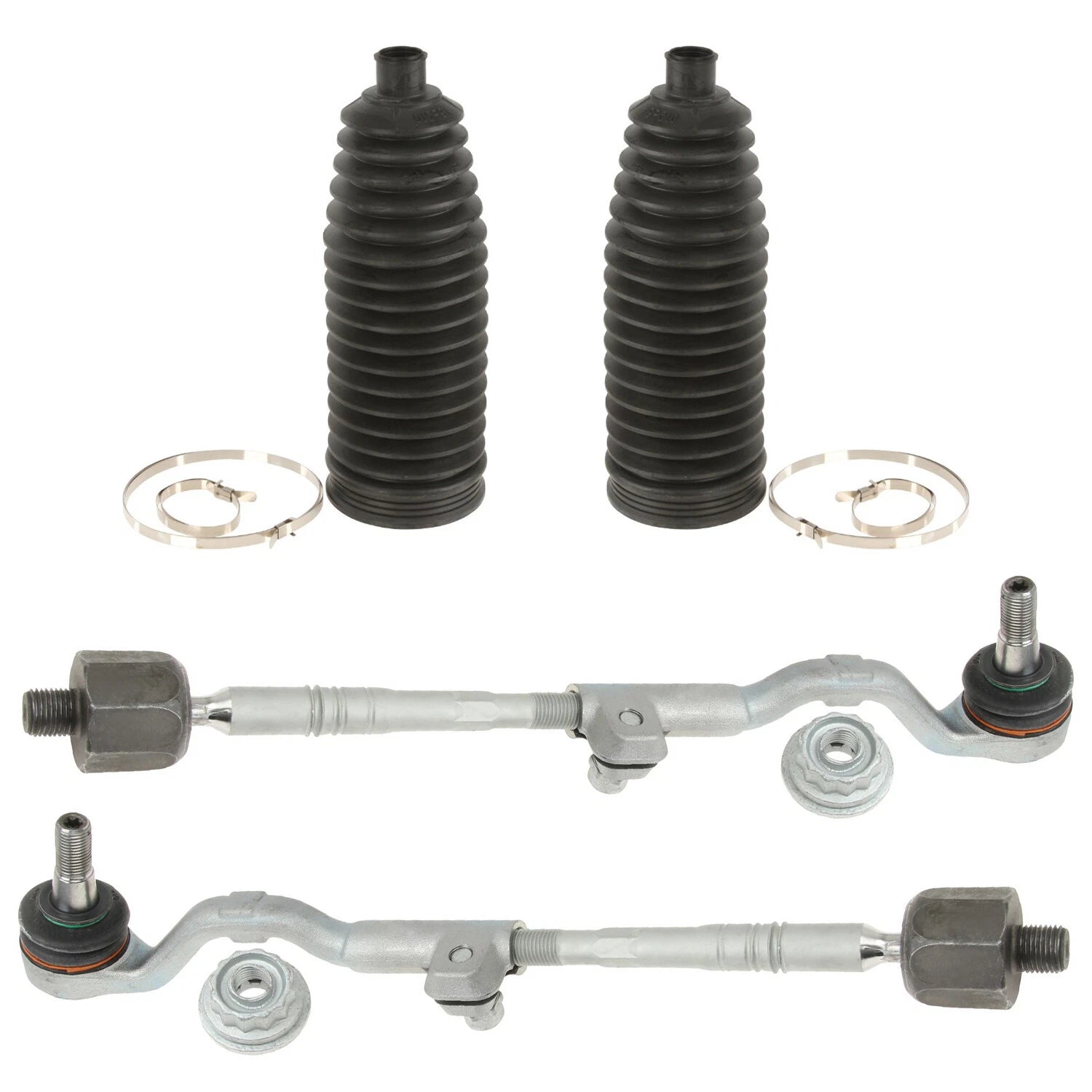 Set of 4 Steering Tie Rod & Rack Pinion Bellows Kit for BMW F15 F16 F85 F86
