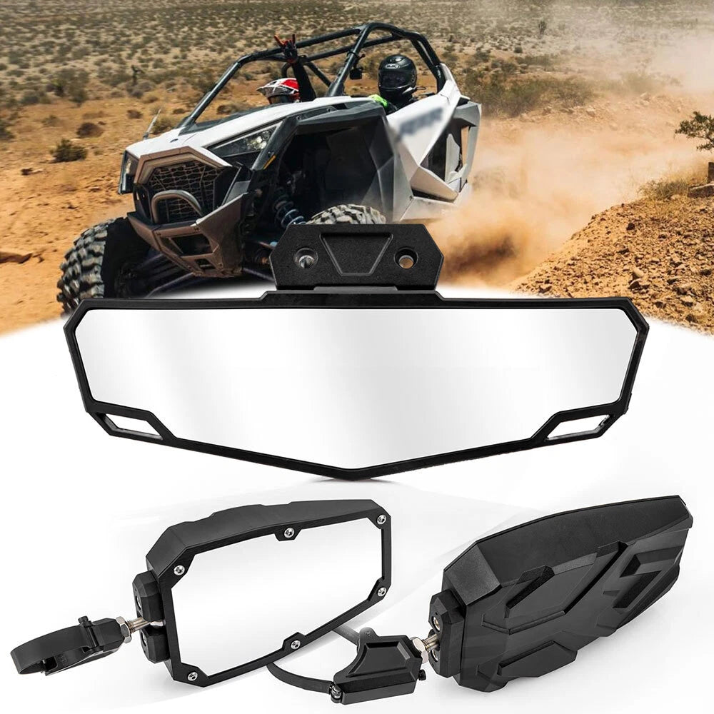 UTV Rear Side & Convex Center Mirrors for Polaris RZR Trail S1000 900 (2020–2023)