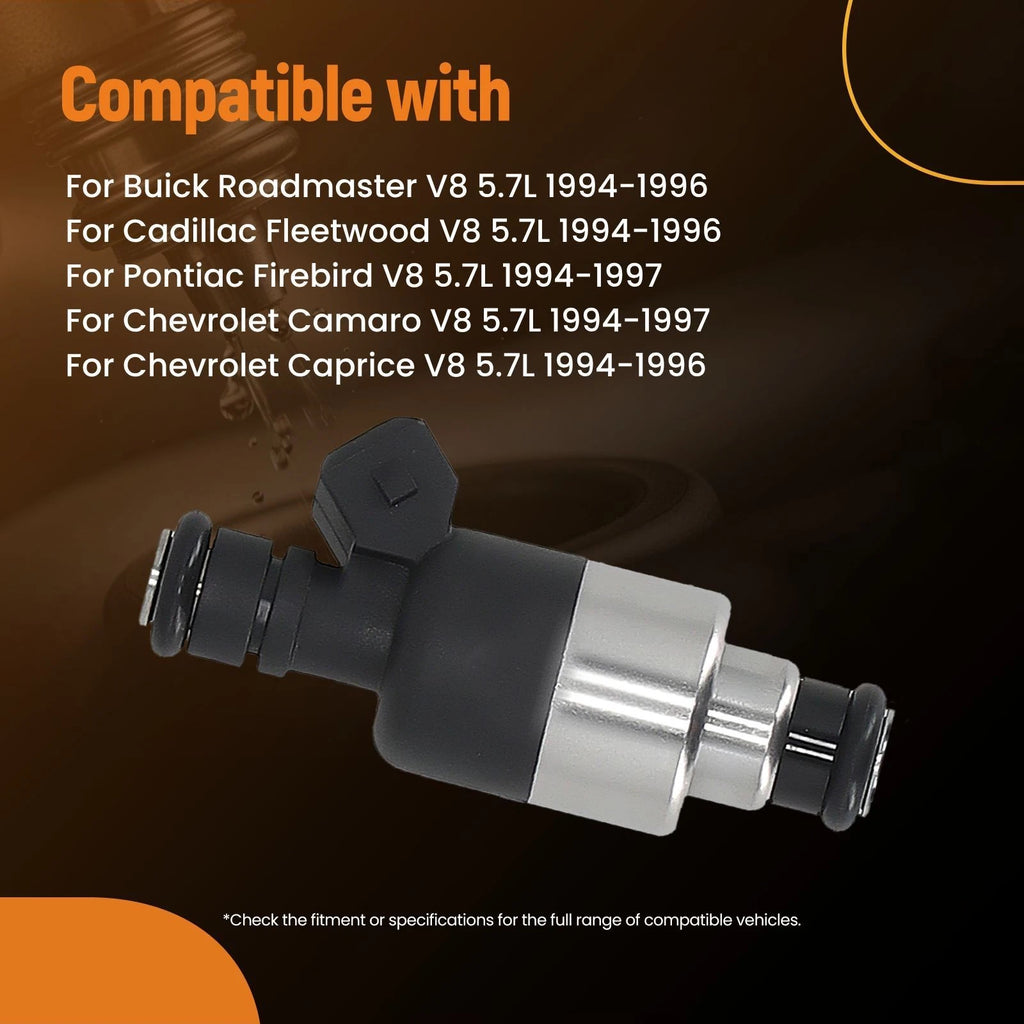 8 Fuel Injectors Set for Buick Roadmaster Cadillac 5.7L V8 (1994–1996) 17121068
