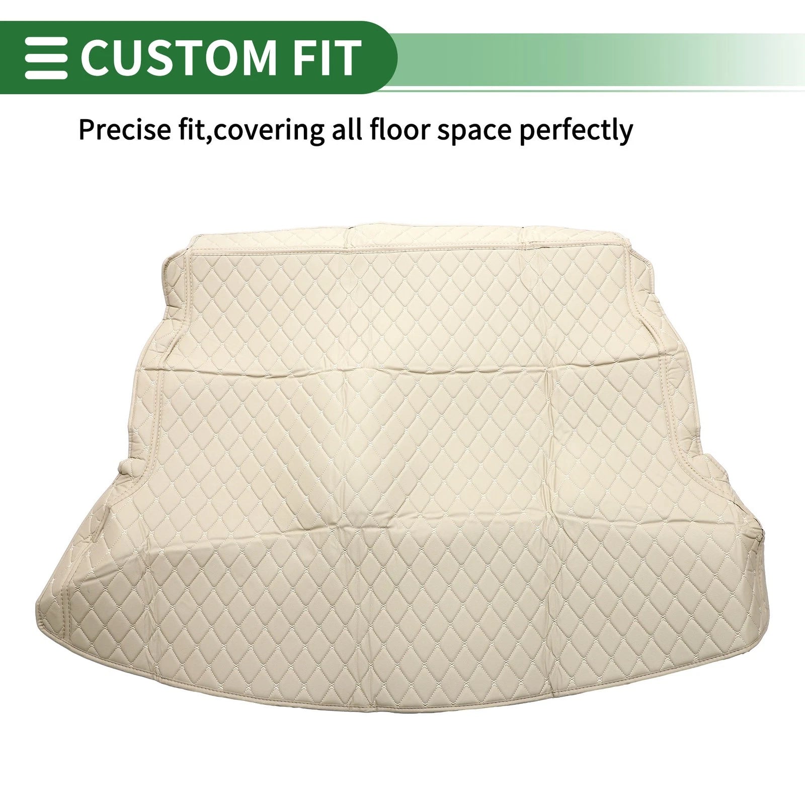 Cargo Liner Trunk Mat for Honda CR-V (2012–2016) 3D Diamond Pattern Beige XPE