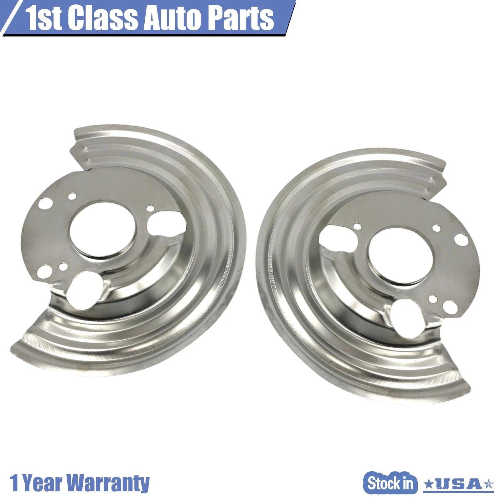 2X Dust Shields Backing Plates for Dodge Charger Challenger (1964-1972)