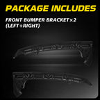 Set of 2 Front Bumper Brackets for Honda Fit (2009–2014)