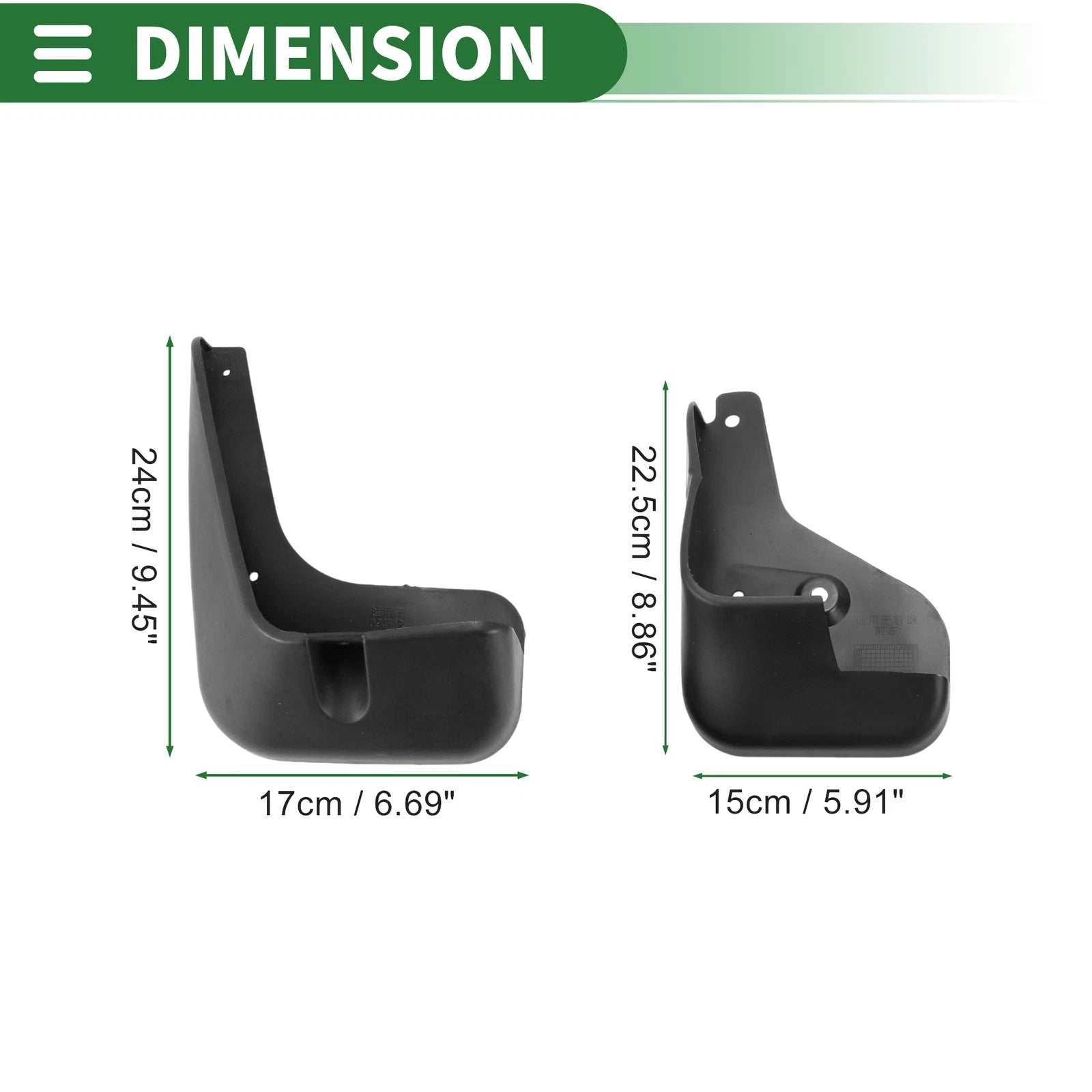 Set of 4 Mud Flaps Splash Guards for Nissan Sylphy (2009–2011)