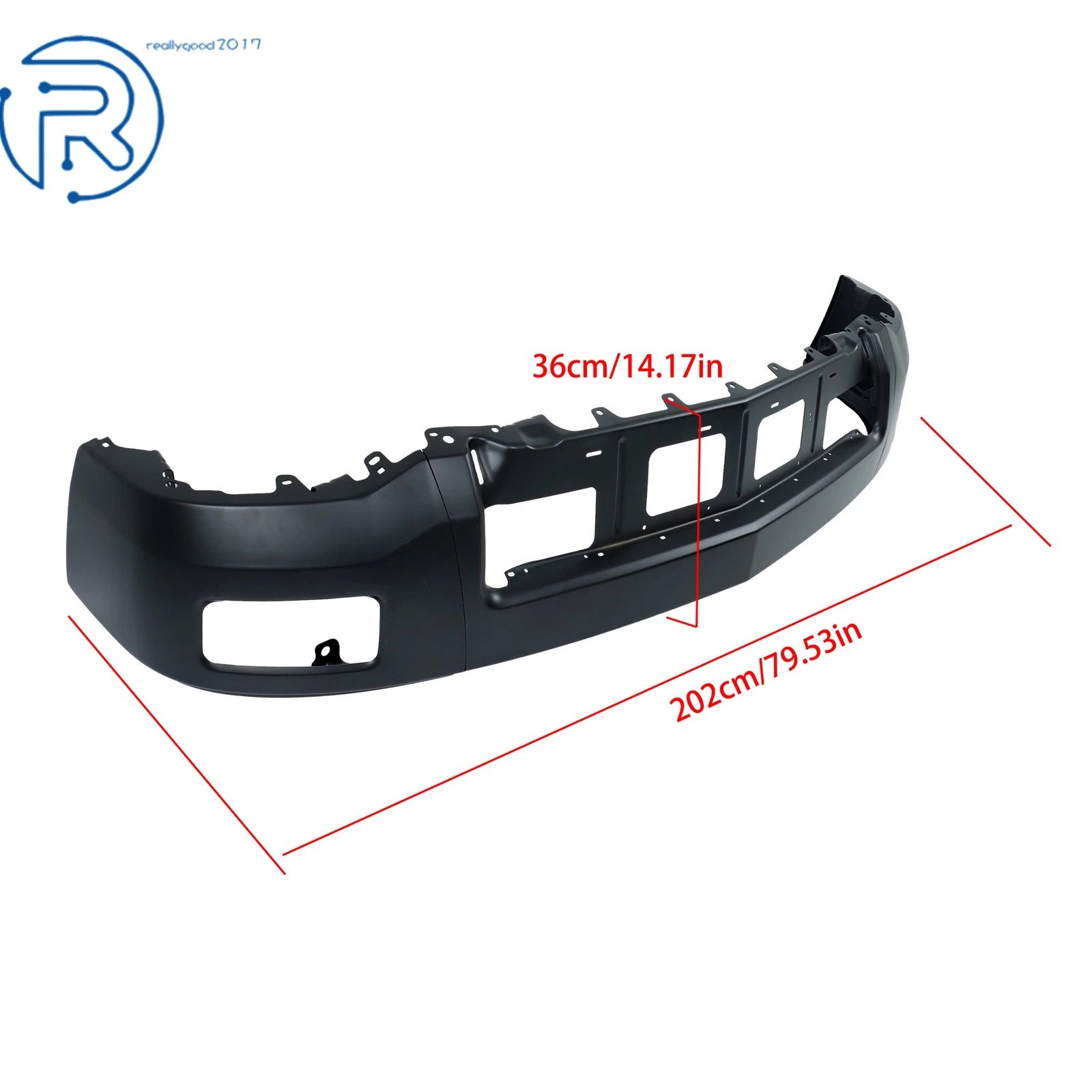 Black Split Front Bumper for Chevy Silverado 1500 (2014-2015)