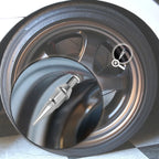 Set of 4 Silver Aluminum Tire Stem Caps for Universal Vehicles (45mm)
