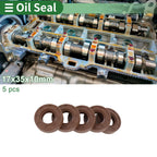 Oil Seal FKM Rubber 17x35x10mm for Various Models (5 Pcs)