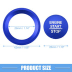 Engine Start Stop Ignition Button Trim Decal for Honda Accord (2018–2022) Blue