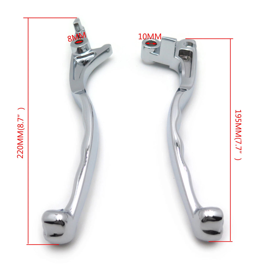 Chrome Skull Brake Clutch Lever for Suzuki Marauder Volusia 800 (2001–2004)