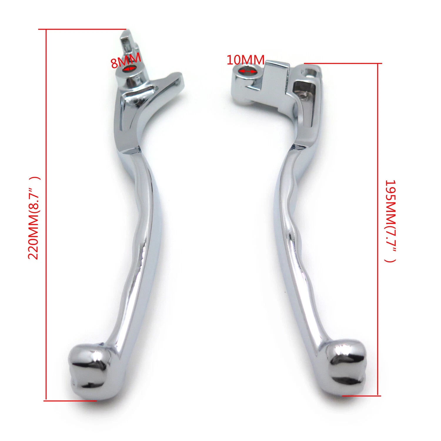 Chrome Skull Brake Clutch Lever for Suzuki Marauder Volusia 800 (2001–2004)