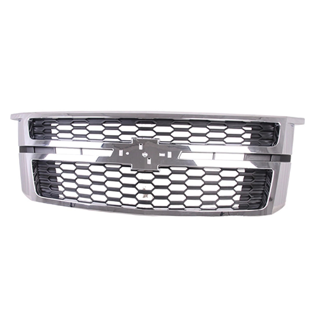 Replacement Black Chrome Plastic Front Grille for Volkswagen Jetta (2019–2024)