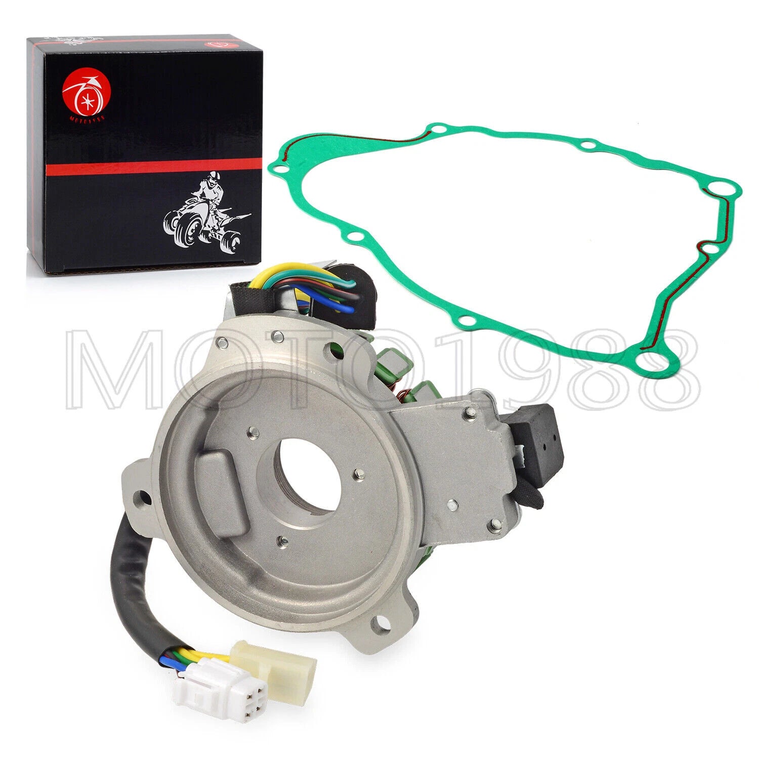 Stator w/Plate Gasket for Yamaha Bear Tracker 250, Timberwolf 250 (1994–2000)