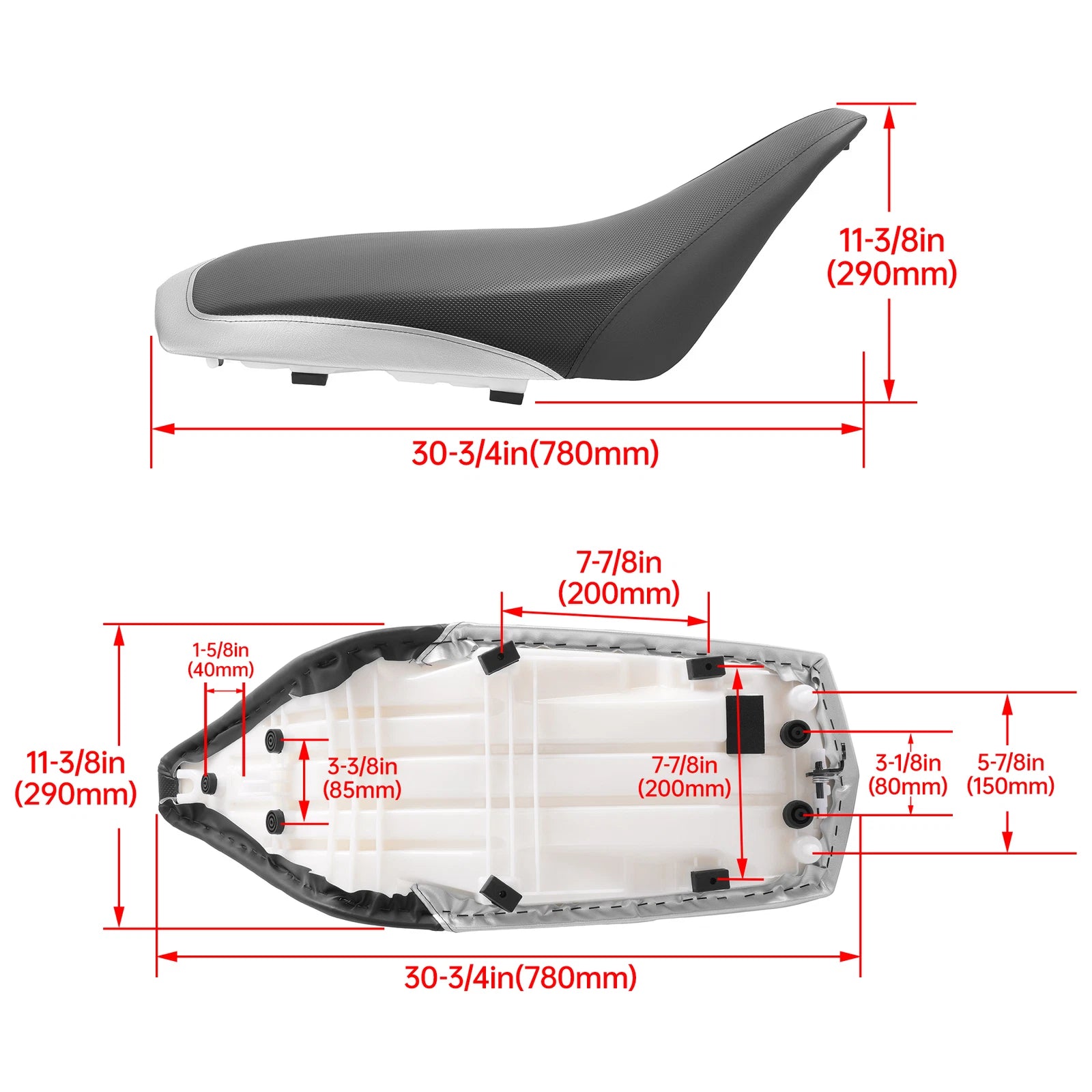 Complete Seat Plastic for Yamaha Raptor 660R (2001–2005)