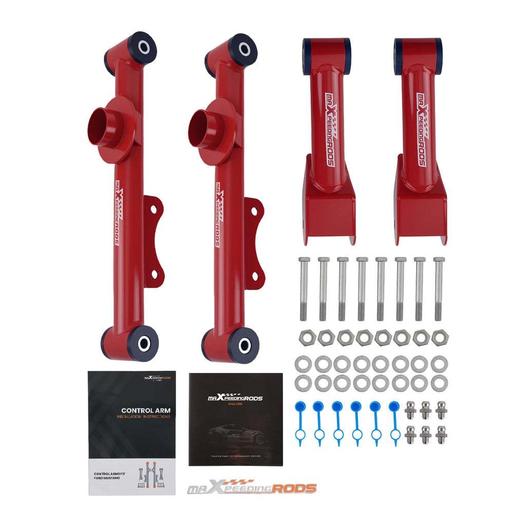 Rear Upper Lower Control Arm Kit For 79-04 Ford Mustang Mercury Cobras 86 Capri