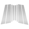 8 Pcs Door Pillar Window Trim for BMW X3 (2018–2024) Silver Tone