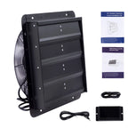 16 Inch Shutter Exhaust Fan for Wall Mount (2600 CFM)