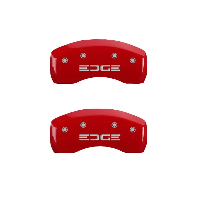 Set of 4 Caliper Covers Red MGP Replacement for Ford Edge (2019–2020)