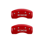 Set of 4 Caliper Covers Red MGP Replacement for Ford Edge (2019–2020)