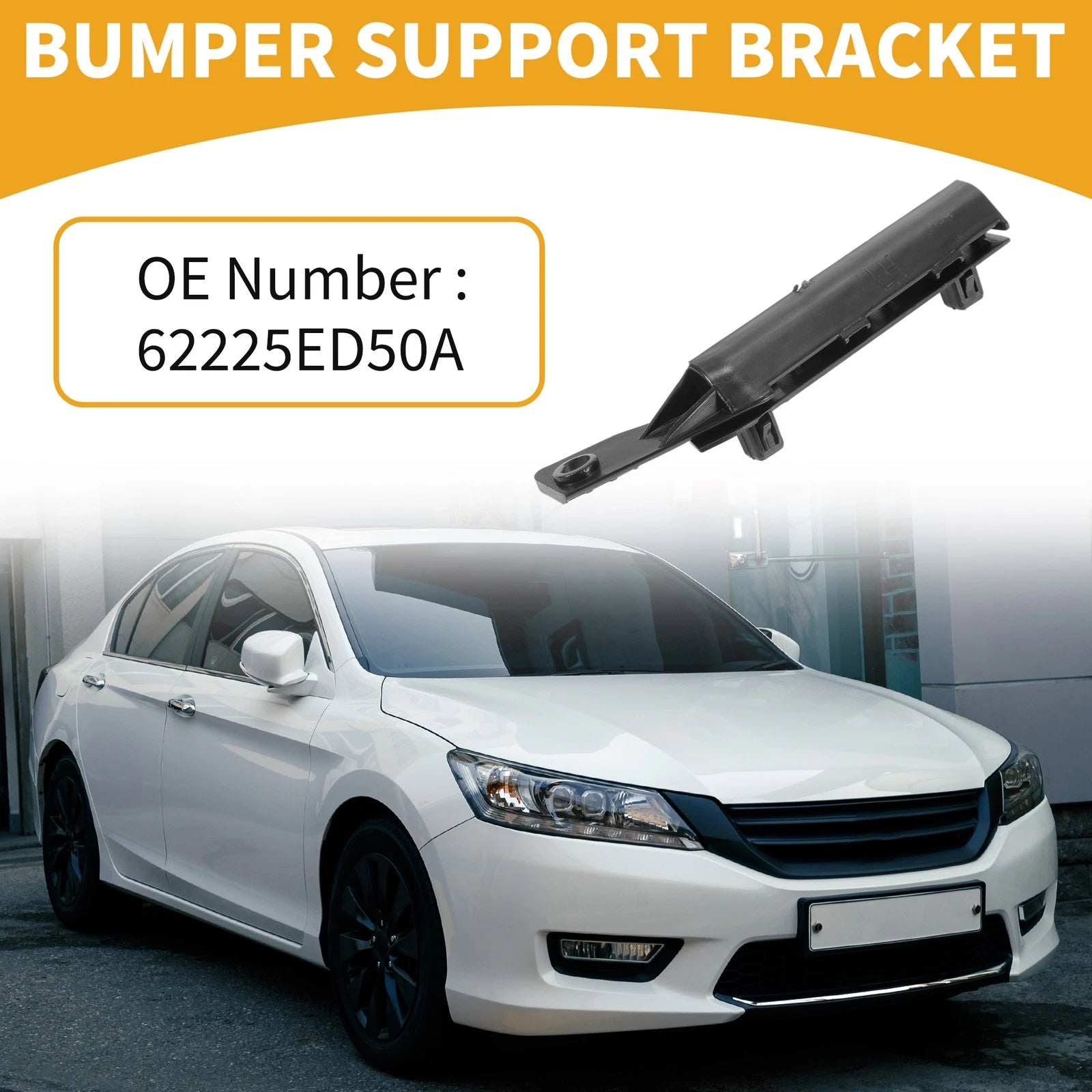 LH Front Bumper Support Bracket for Nissan Tiida (2004–2011) 1 Pc Black ABS