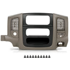 Dash Radio Bezel Climate Trim Panel Vent for Dodge Ram 1500-3500 (2002–2005)