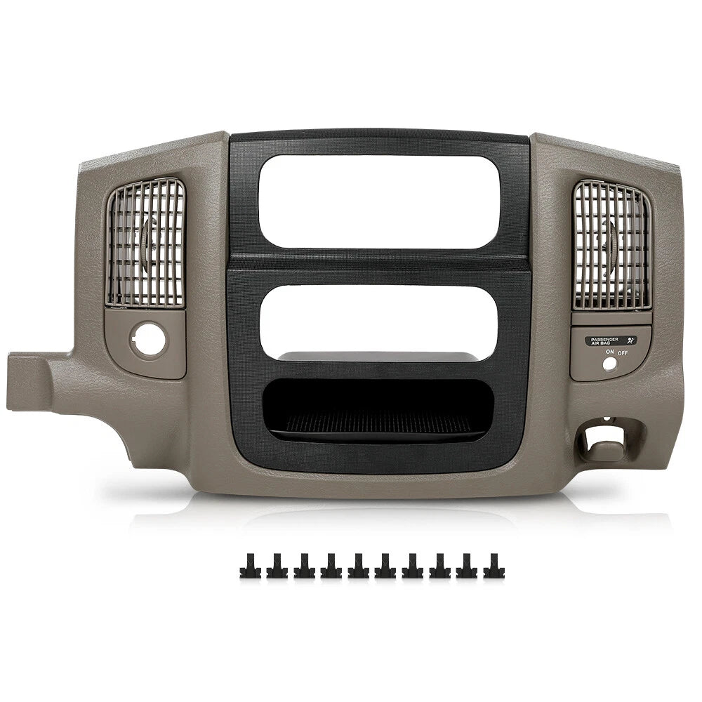 Dash Radio Bezel Climate Trim Panel Vent for Dodge Ram 1500-3500 (2002–2005)