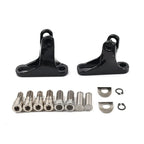 Rear Passenger Footpeg Mini Mount Black for Harley Touring Street Road Glide (93-23)