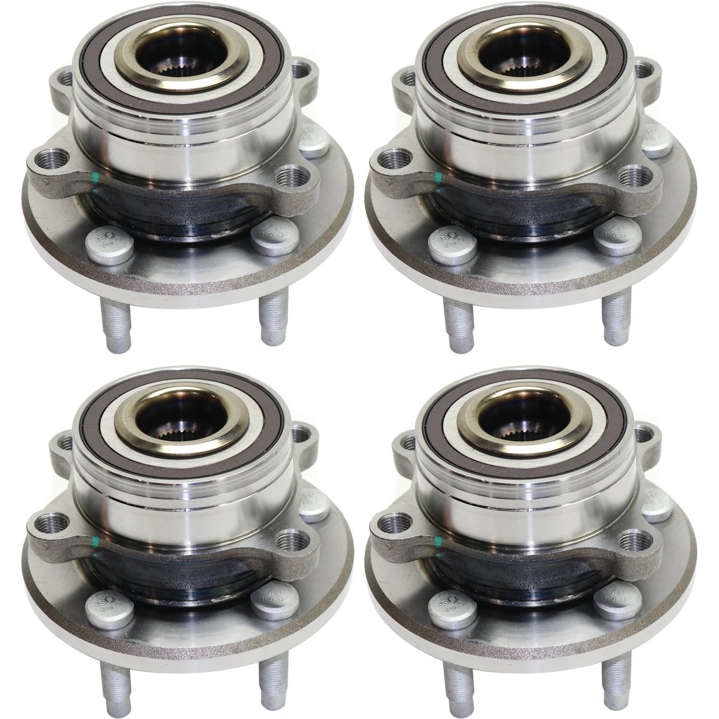 Wheel Hubs for Ford Explorer (2011–2020) Front & Rear 5 Lug with Bearing