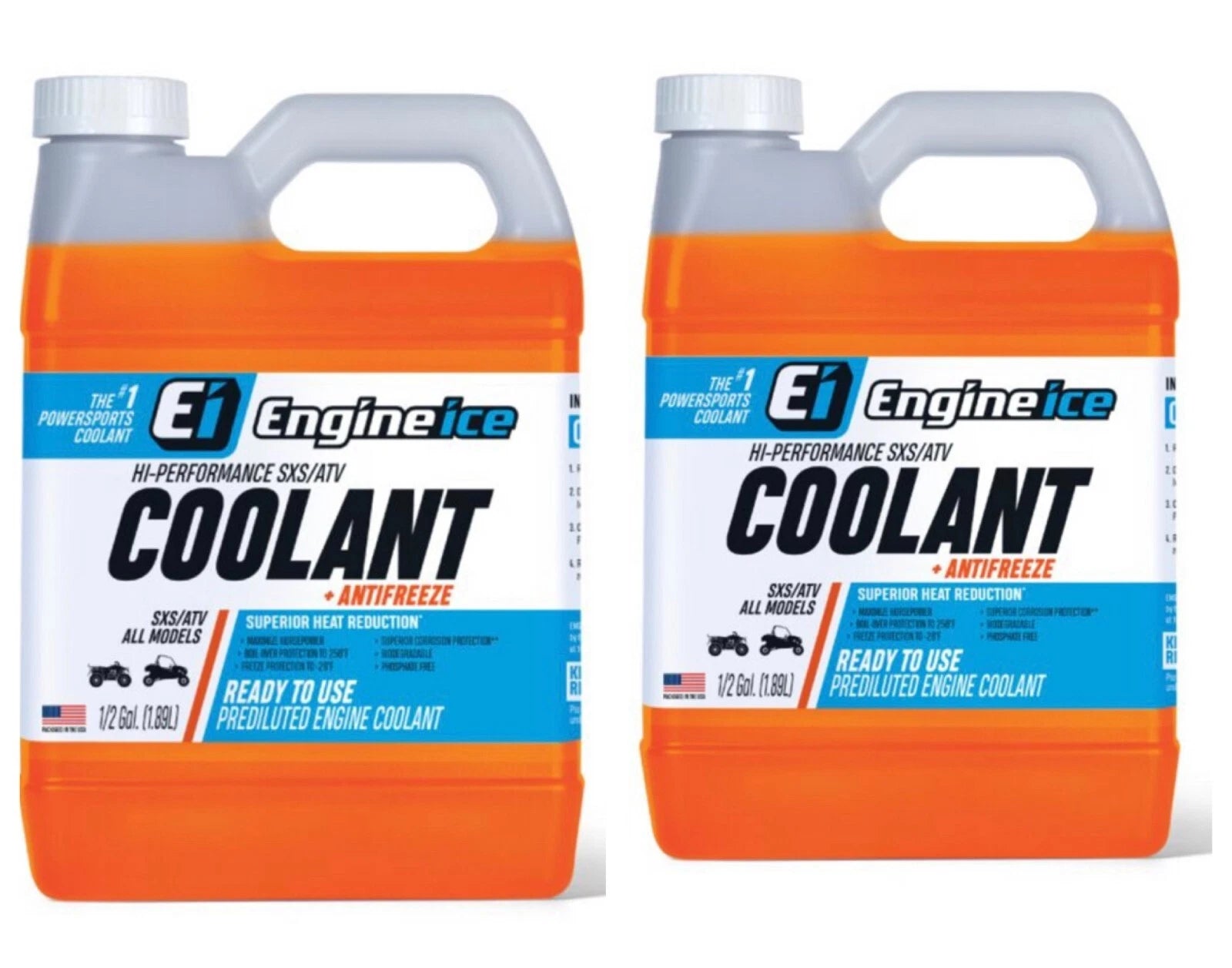 2X Engine Ice Hi-Performance Coolant Antifreeze for SXS ATV (1/2 Gallon)