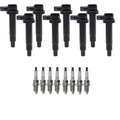 Set of 8 Ignition Coils & NGK Platinum Spark Plugs for 4Runner Tundra
