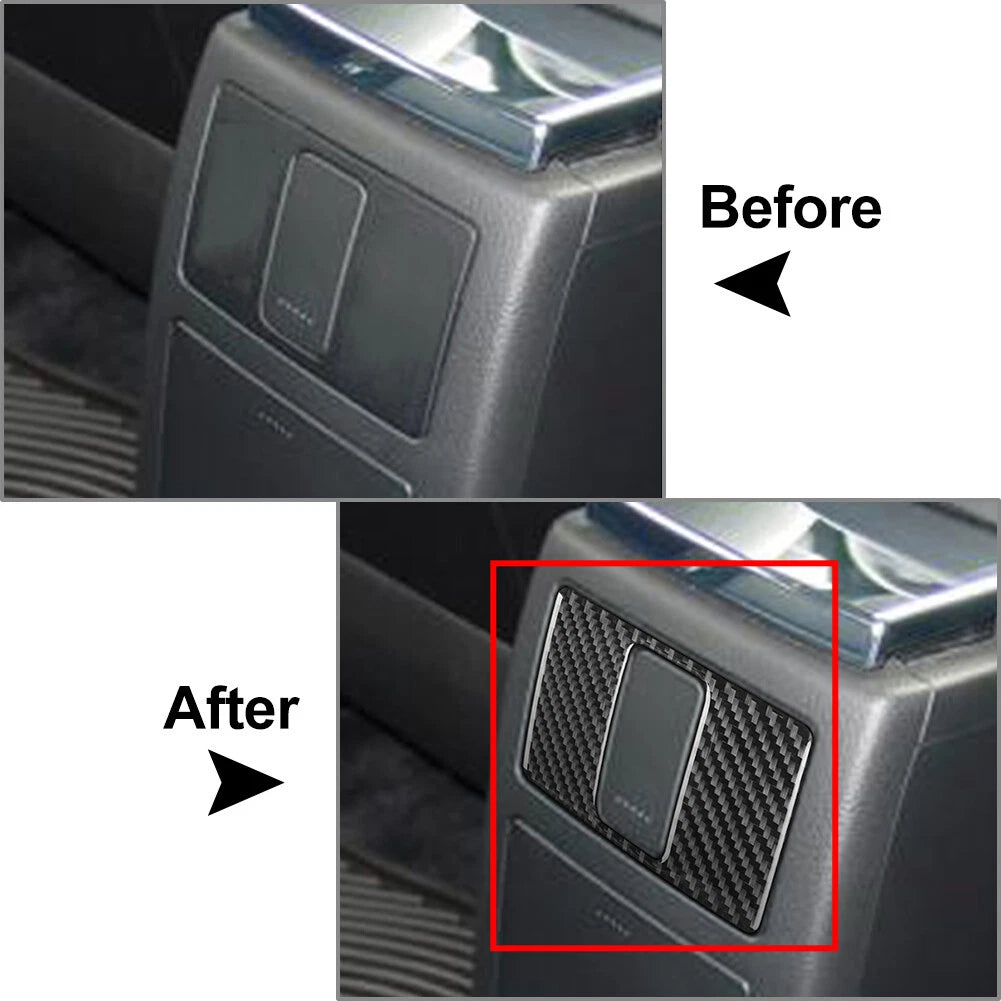 Rear Power Outlet Panel Cover Trim for Volkswagen Passat B5 (2001–2005) Black