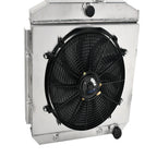 3 Row Aluminum Radiator + Fan Shroud for Chevy Bel Air V8 (1955–1957)
