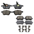 Akebono EURO Front & Rear Ceramic Brake Pad Kit for Audi S4 (2018–2023)