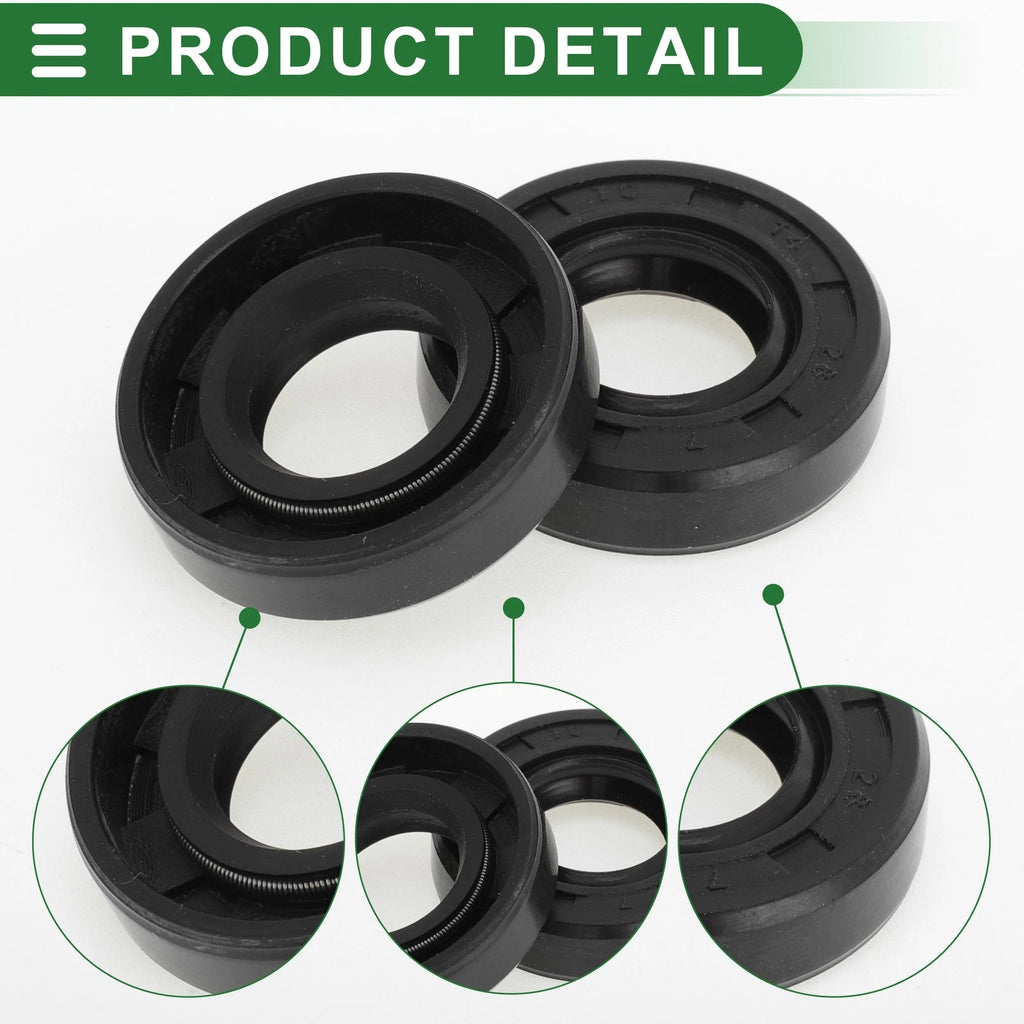 Set of 5 Oil Seal Rotary Shaft Seal NBR Rubber 14x28x7mm