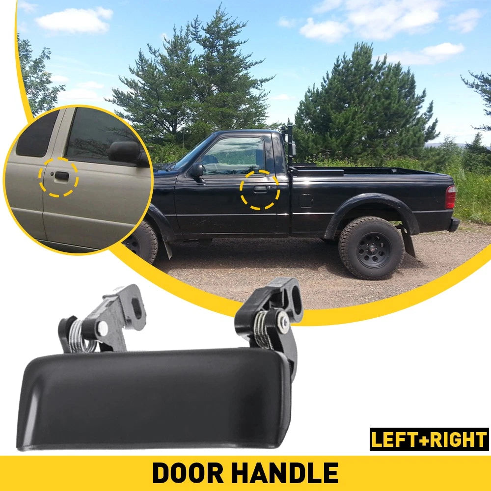 Door Handle for Ford Ranger (2001–2011) Smooth Black Front Outer