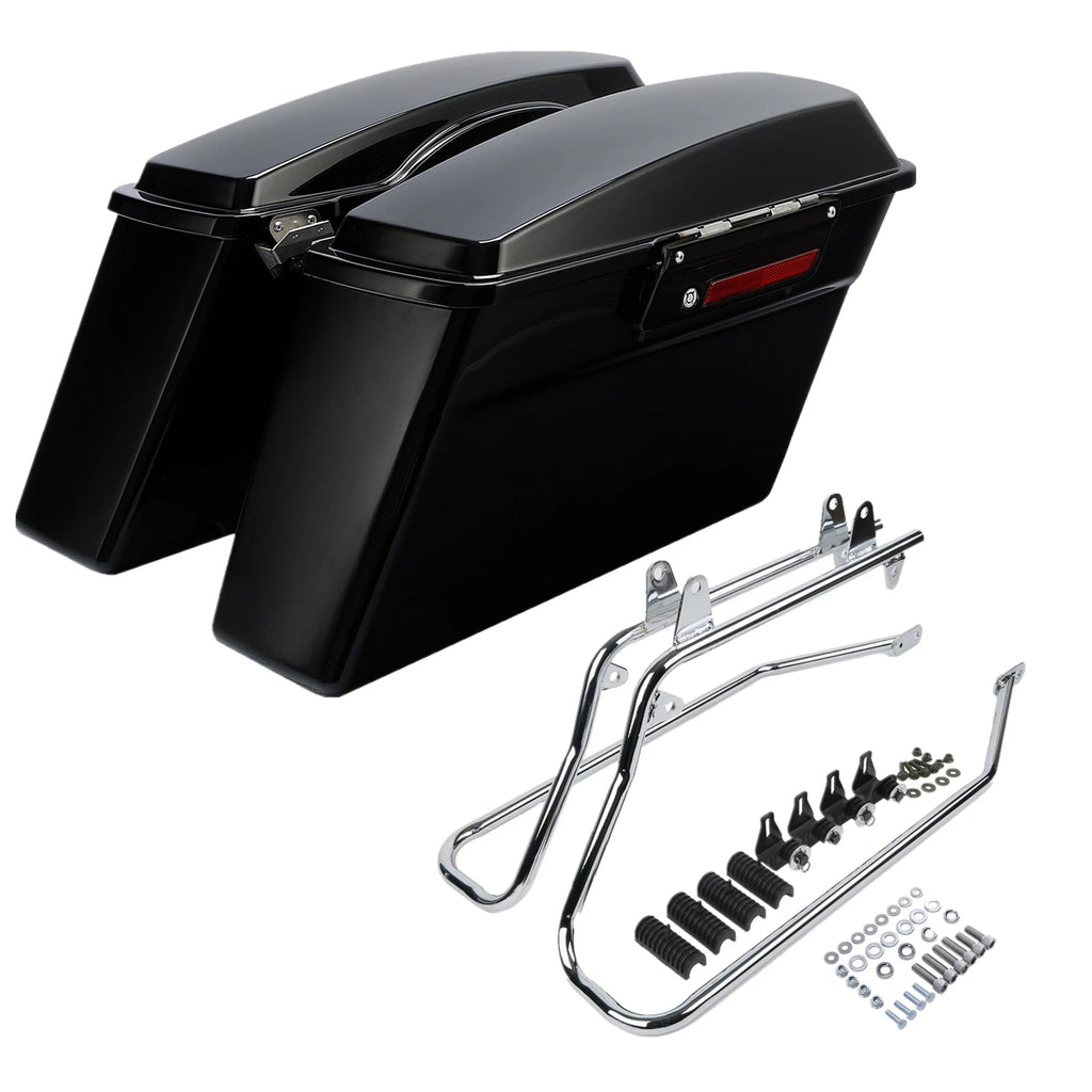 Hard Saddlebags & Conversion Bracket for Harley Softail (1984–2017)