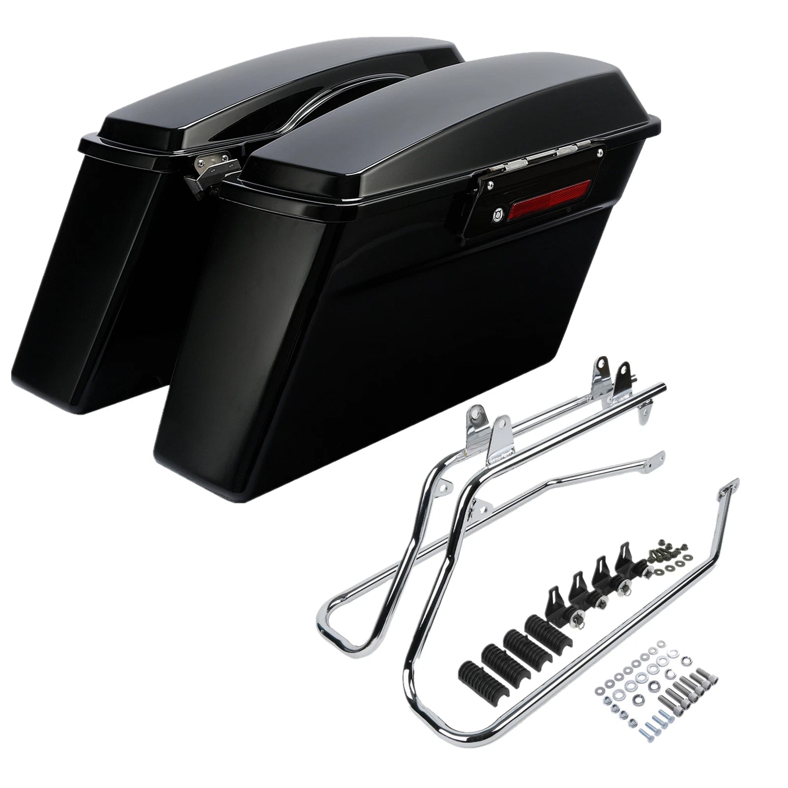 Hard Saddlebags & Conversion Bracket for Harley Softail (1984–2017)