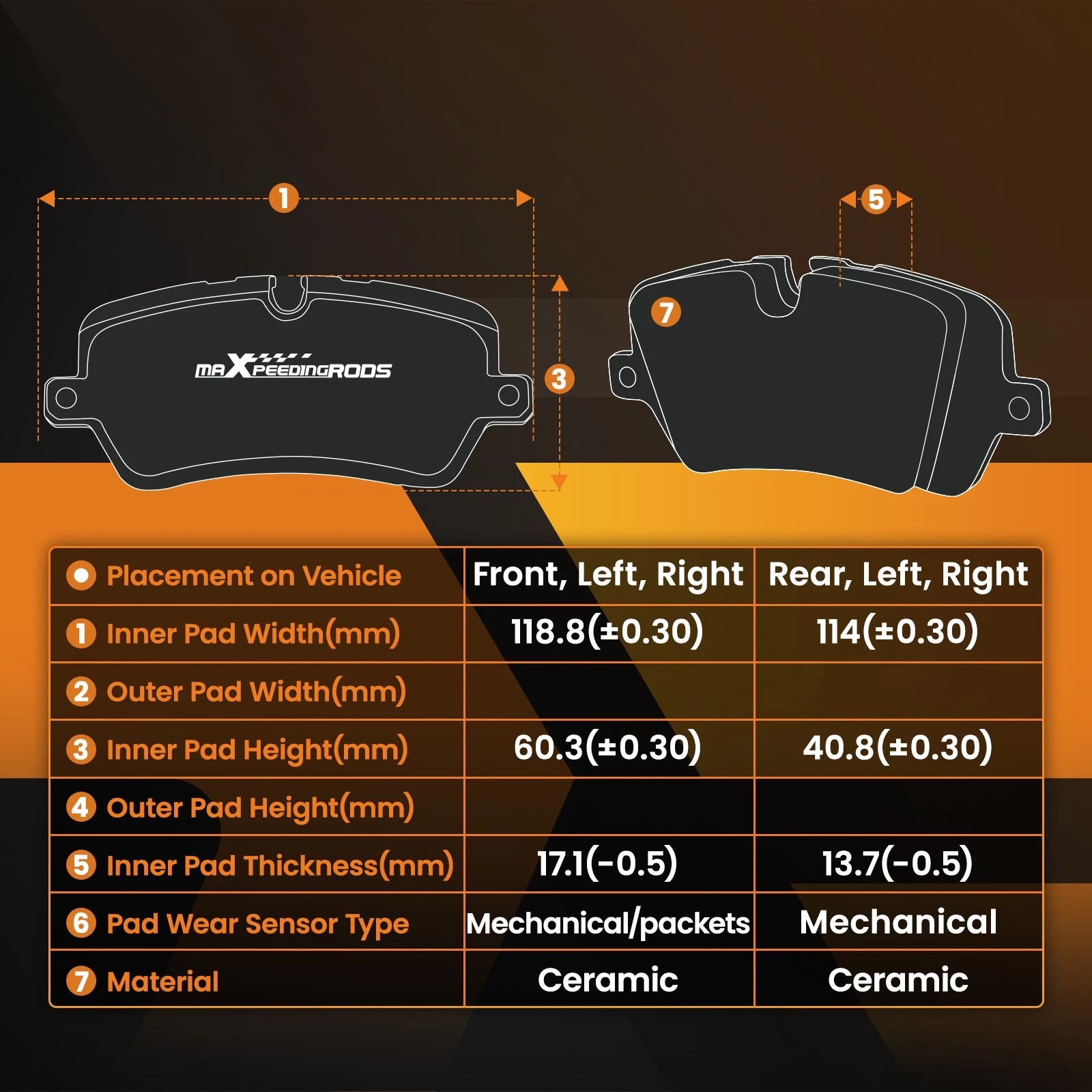 Brake Rotors + Brake Pads Kit for Pontiac G6 (2008–2010) P-1160 P-1033