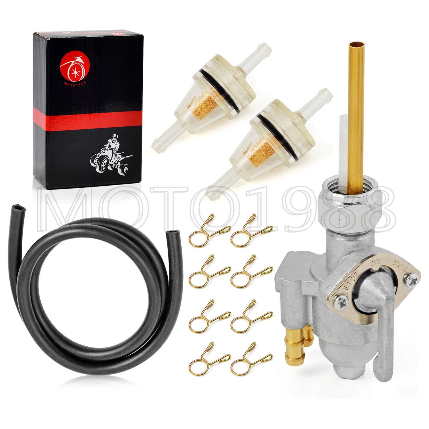 Fuel Tank Valve Petcock Kit for Honda CL175 CB350 CL350 SL350 CB360 CB450 (1969-1976)