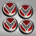 Engine Oil Cap Cover Set with Carbon Fiber for Chevrolet Corvette C8 (2020–2022)