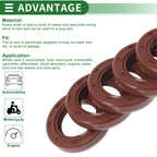 Set of 5 Oil Seal Rotary Shaft Seal FKM Rubber 25x40x7mm