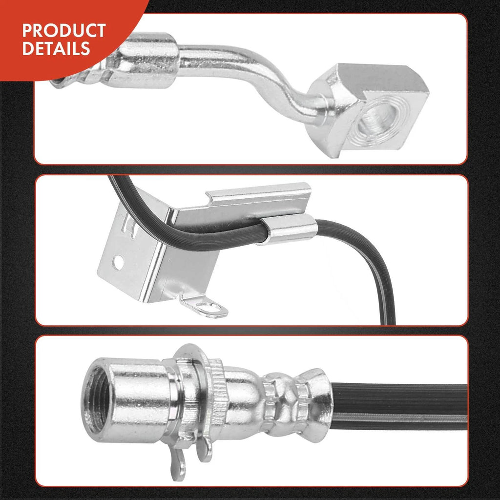 2X Front Brake Hydraulic Hose for Chevy Silverado 3500 (2011-2013, 2015)