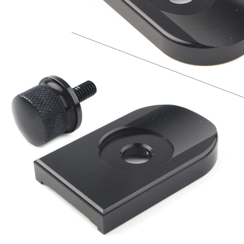 Rear Fender Seat Bolt Screw Nut Tab Cover for Harley Touring (1996–2023) Black