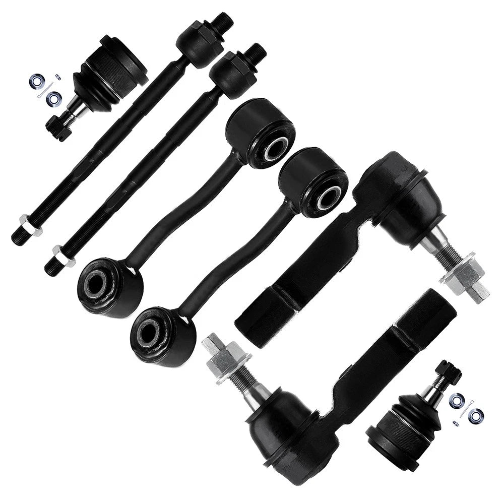 Set of 8 Front Tie Rods Ball Joints Sway Bars for Jeep Liberty (2006–2007)