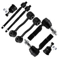 Set of 8 Front Tie Rods Ball Joints Sway Bars for Jeep Liberty (2006–2007)