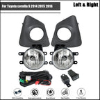 Fog Light Pair for Toyota Corolla S (2014–2016)