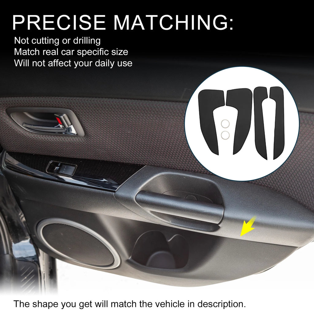 Set of 1 Car Door Leather Anti Kick Pad Sticker for BMW 5 Series (2007–2009)
