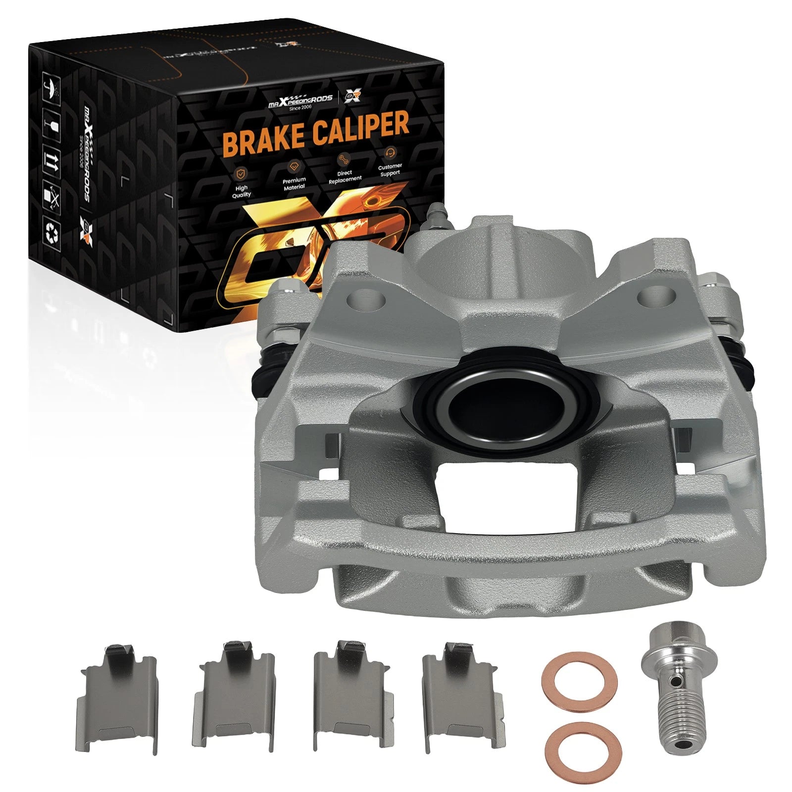 1pc Rear Left Disc Brake Caliper for Dodge Nitro (2007–2011), Jeep Wrangler (2007–2017)