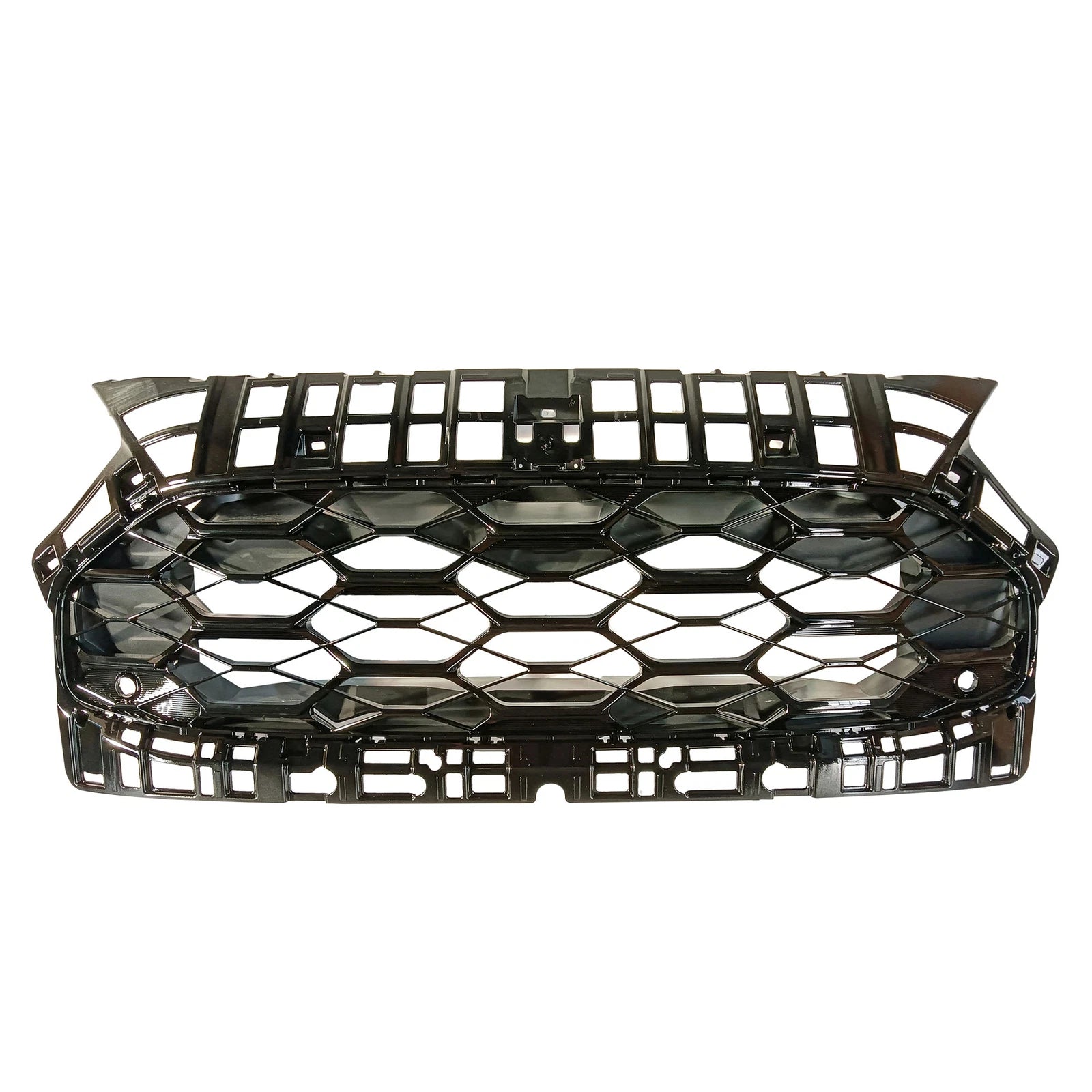 Front Bumper Upper Glossy Black Honeycomb Grill for Honda HR-V (2023)