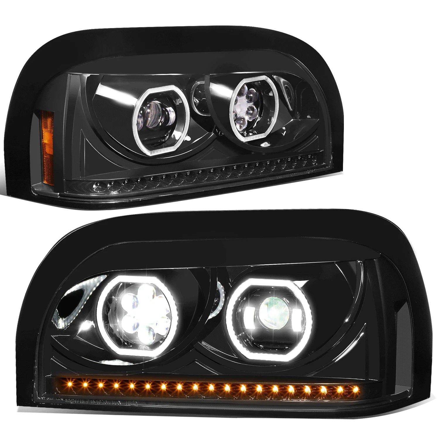 LED Sequential Signal Projector Headlights for Freightliner Century Class (1996–2010)